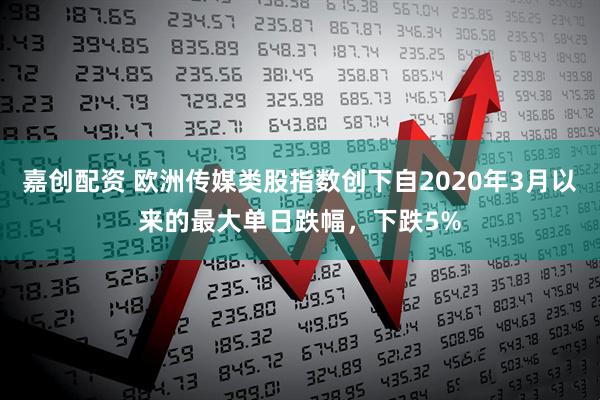 嘉创配资 欧洲传媒类股指数创下自2020年3月以来的最大单日跌幅，下跌5%