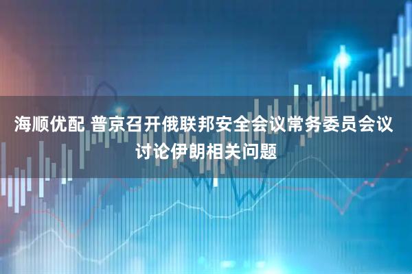 海顺优配 普京召开俄联邦安全会议常务委员会议 讨论伊朗相关问题